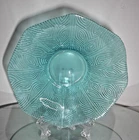 Vintage Teal Depression Glass Dessert Bowl with 5.75" Diameter - MAKE OFFER!
