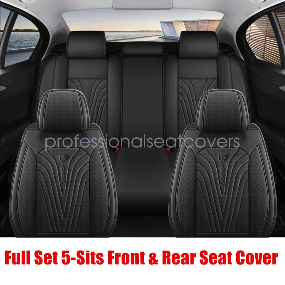 Juego de fundas de asiento delanteras y traseras impermeables de 5 asientos para Chrysler 300 Pacifica Cirrus Foto 4 de 4