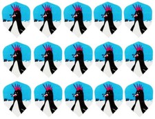 5 New Sets Harrows Quadro Standard Dart Flights   Punk Penguin