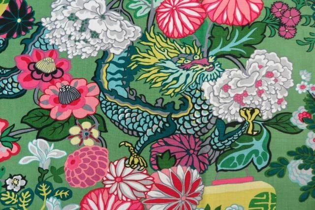 Green Floral Craft Fabrics