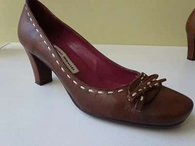 PEDRO MIRALLES Damen Soft Schuhe Pumps Leder Braun Spain Gr.36 f.Neuw - Bild 1 von 4