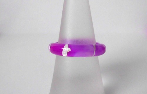 °° Fingerring - Acryl - Kunststoff - versch. Farben und Muster - 18 mm (56) °° - Picture 17 of 41