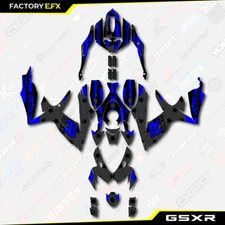 Blue Subdued USA Graphics Kit fits 08-10 Suzuki Gsxr 600/750 Racing Decals
