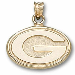 Green Bay Packers G Large 10 Kt Gold Pendant Ebay