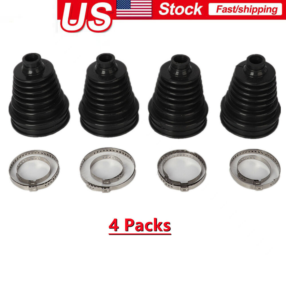4x Universal CV Boot Kit Split Joint Gaiter Stretchable Replacement  Auto Parts