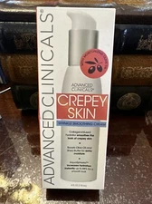 Advanced Clinicals Crepey Skin Wrinkle Smoothing Cream 4 Fl Oz New In Box