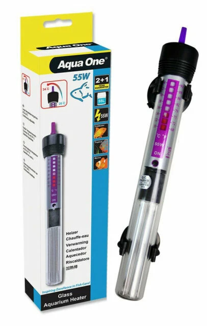Aqua One 55W Aquarium Glass Heater (11302)