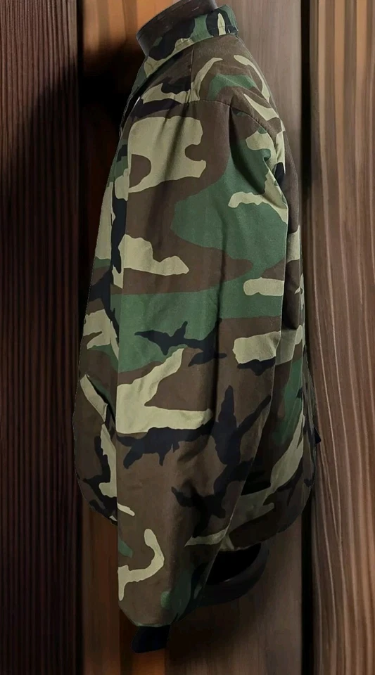 Chaqueta de camuflaje Olympic Sportswear para hombre XL verde Sherpa forrada con cordón cintura Foto 4 de 4