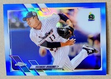 2021 Topps Chrome NPB Yasunobu Okugawa 103/150 Blue Refractor #13 Nippon