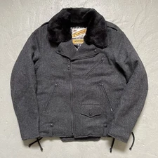 Neighborhood x Schott Perfecto Wool Motorcycle Jacket NBHD Made In Japan 38