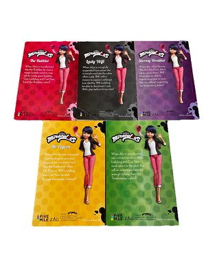 5x MIRACULOUS LADYBUG Book set Paper Cover Mr Pigeon, The Bubbler