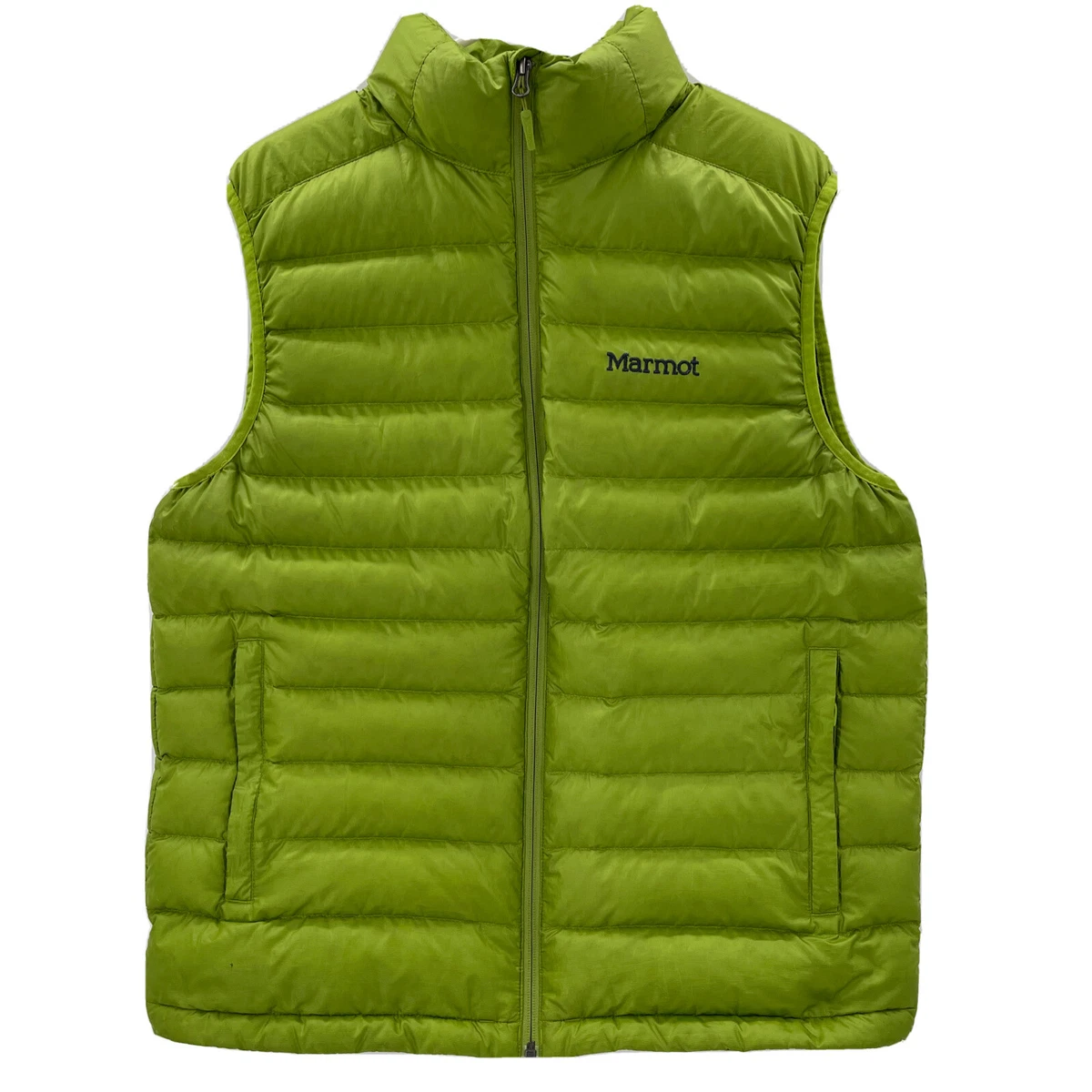Marmot Down Puffer Vest Mens Large 700 Fill Bright Green | eBay