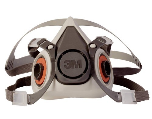 3M 6100 Half Mask Reusable Respirator & 2- 2091 P100