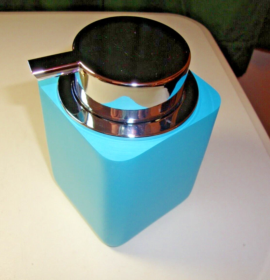 NEW  CREATIVE BATH Oceania Soap/Lotion Dispenser in Turquoise - Image 2 of 2