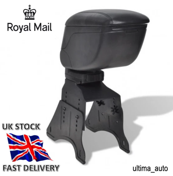 Accoudoir Central Universel Pour Suzuki Jimny, Vitara, Ignis - Réglable, Noir, Cuir Simili