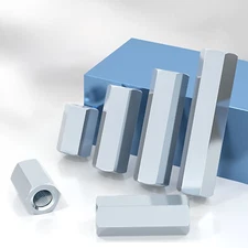 Hex Coupling Nuts DIN 6334 Zinc Plated Steel, Metric M4 to M24