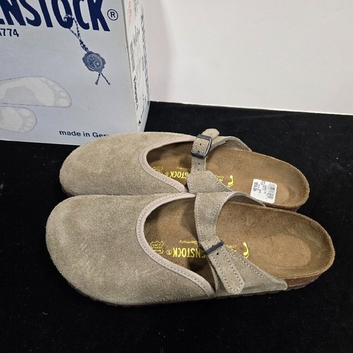 NEW! Birkenstock Suede Leather ASCOT Shoes Color: Taupe; Size: EU42 / L11 / M9 - Picture 4 of 11