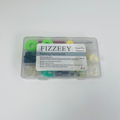 FIZZEEY 195 Pcs Fishing Tackle, Fishing Accessories Kit