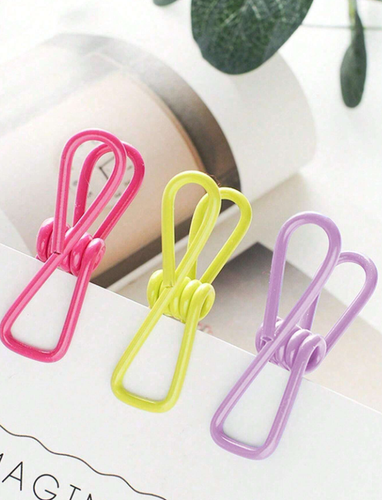 10pcs Colorful Anti-Slip Sealing Clips - Reusable Bag Clips for Snacks & More - Picture 3 of 9
