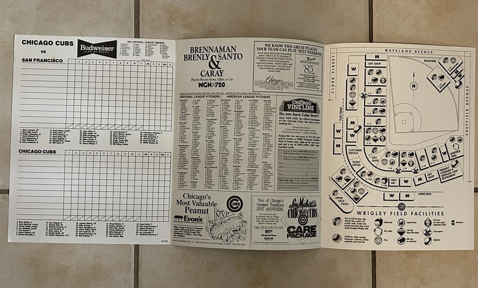 1990 1991 1992 1993 1994 CHICAGO CUBS Yearbook Lot of 5 SANDBERG Dawson GRACE - Image 2 of 2