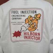 Vintage DRAG/GASSER/SPRINT/NASCAR/MIDGET RACE T shirt HILBORN FUEL INJECTOR