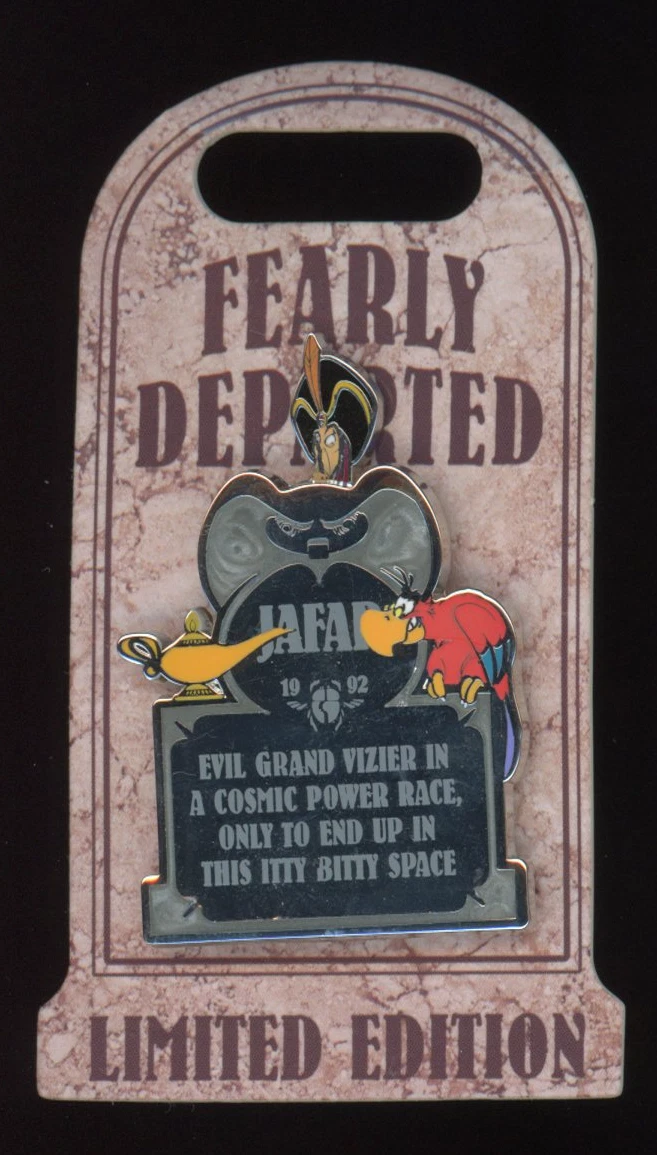 2021 Disney Parks Fearly Departed Villains Aladdin Jafar LE Disney Pin