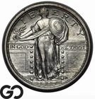 1917 Standing Liberty Quarter Type 1, Key Date, Flashy Choice AU, Strong Head