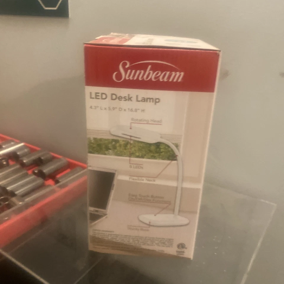 {NEW} Sunbeam LED Desk Lamp White - Image 4 of 4