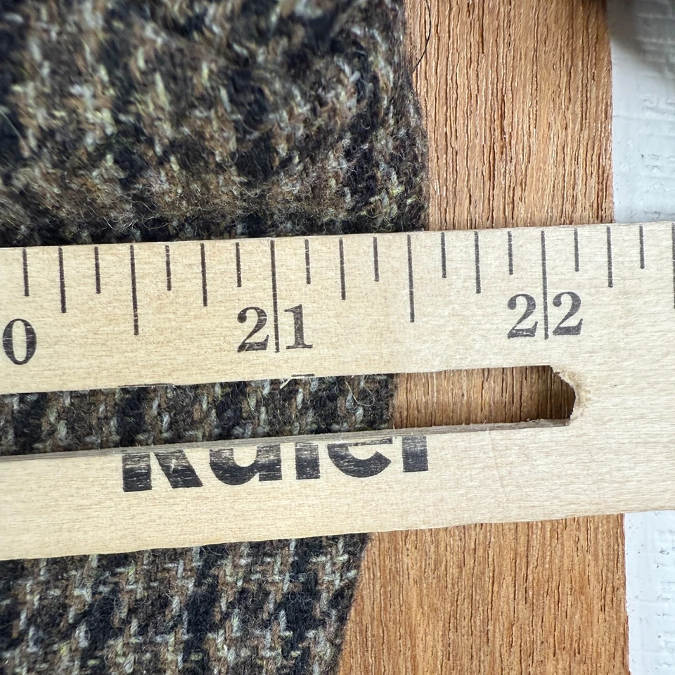 Abrigo deportivo Tasso Elba para hombre mediano marrón pata de gallo mezcla de lana 3 botones Blazer Foto 3 de 4