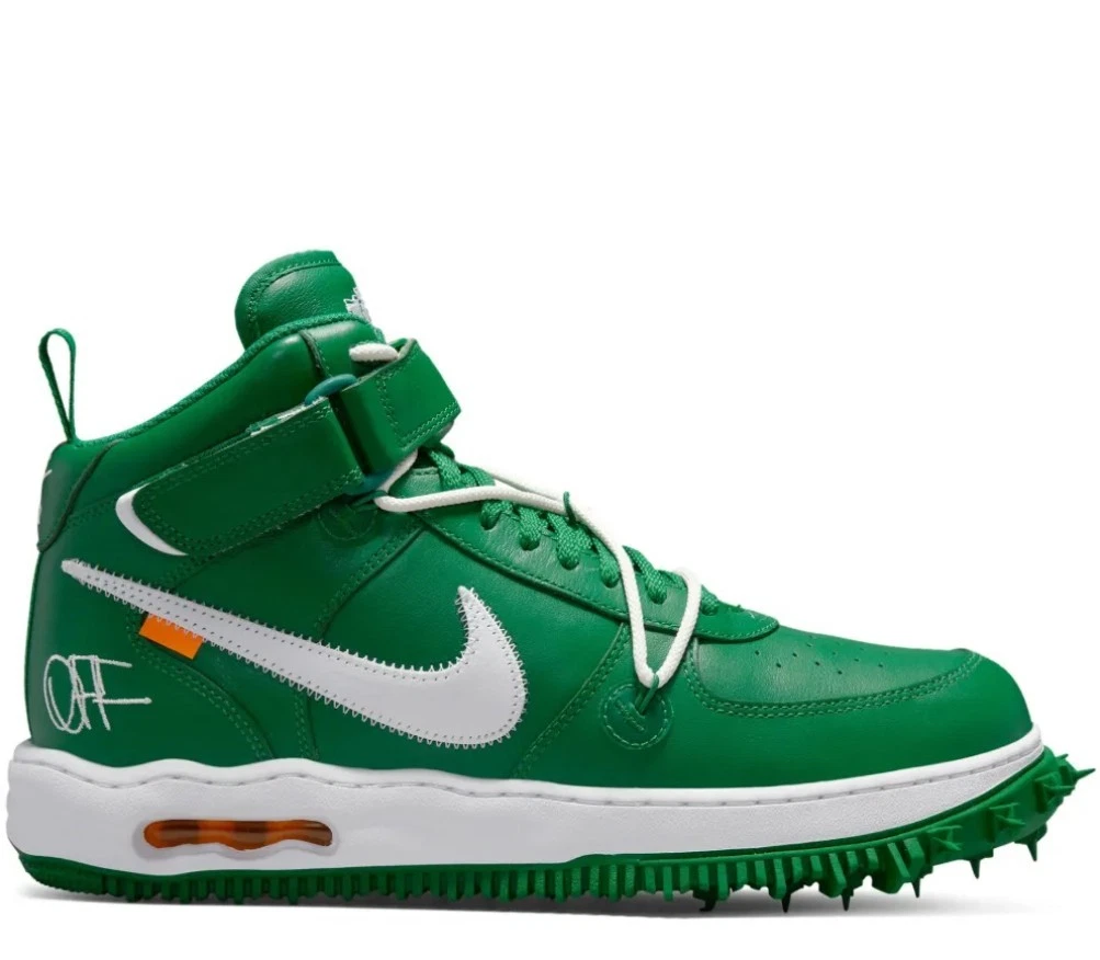 靴 NIKE Off-White AIR FORCE 1 MID SP Preços baixos em Nike Off-White x Air Force 1 SP Leather Mid Pine