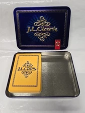Vintage J. L. Clark 100 Years Collectible Tin With One Deck Of Playing Cards