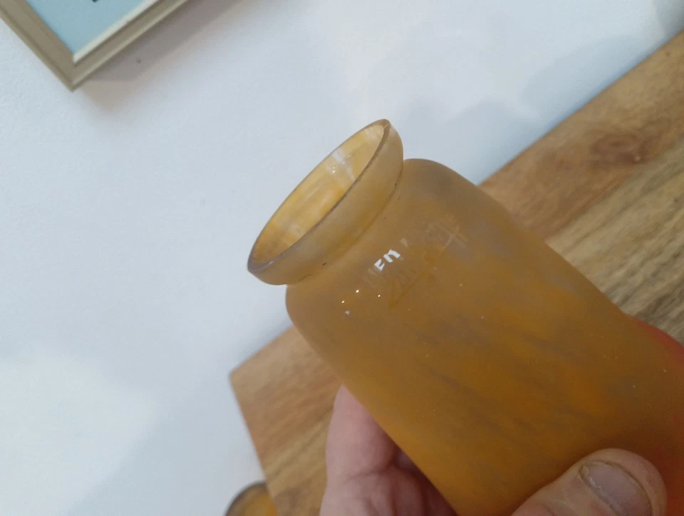 Tulipe pâte de verre signée Muller Frères Lunéville N1 - Photo 3/4