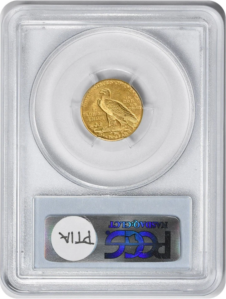 1911 $2.50 Gold Indian MS63 PCGS - Image 2 of 4