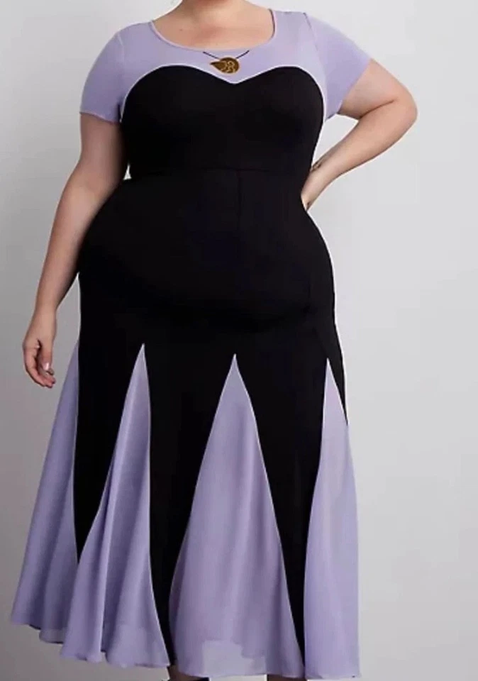 Nuevo con etiquetas Nuevo Maxi Vestido Torrid Disney Sirenita Villana Úrsula Talla 6 6X Foto 2 de 4