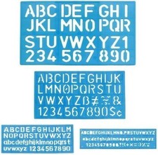 Colorful Alphabet Number Stencil Set For Kids Art Crafts Educational Toys