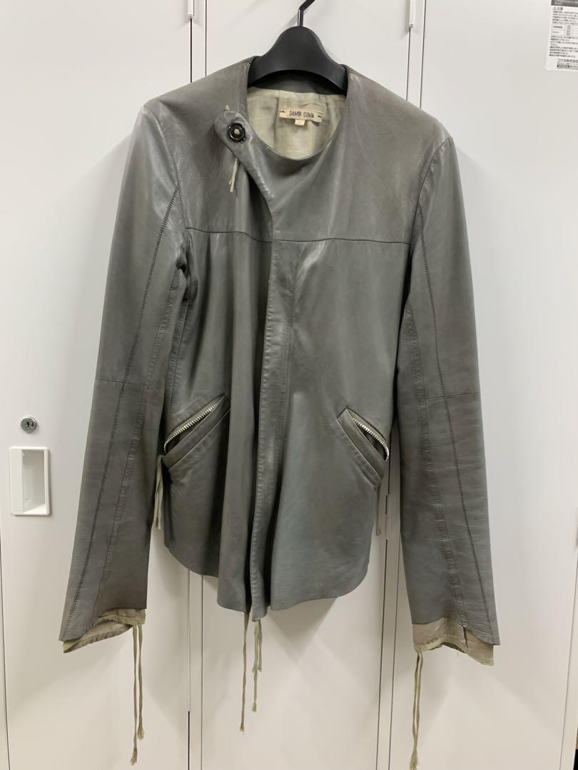 Used Damir Doma Archive Leather Jacket Outer Mens Size 46 Gray 
