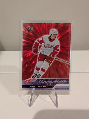2023-24 Upper Deck Series 1 Marco Kasper Young Guns Red Outburst #10/25