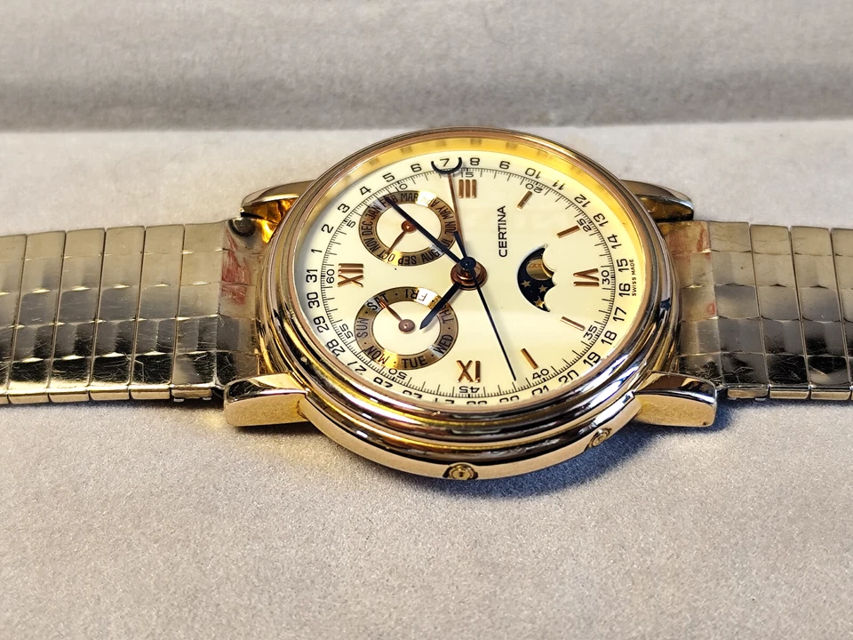 CERTINA Kurth Freres Automatic Armbanduhr Vollkalender Mondphase.Herrenuhr - Bild 4 von 4