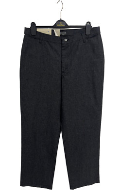 Riders By Lee Women's Misses Eased Fit Stretch Black Dress Work Pants Size  16M