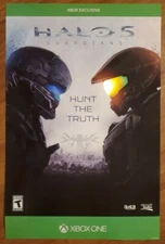 Halo 5 Master Chief Spartan Locke Holograpic 24 x 15.75 Xbox Retail Promo Poster