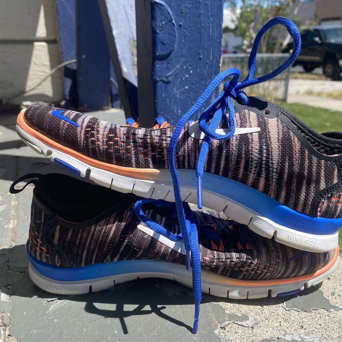 NIKE Free TR Fit 4 Flyknit Womens Size 5.5 Multi-Color Athletic