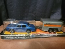 Vintage Tootsietoy U-HAUL Trim Line Trailer and car -diecast set -NEW in the box