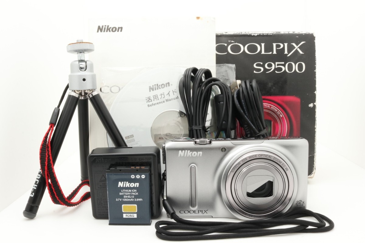3170 Nikon COOLPIX S9500 シルバー デジカメ Nikon Coolpix S9500 Silver 18.1MP 22x Zoom Digital Camera