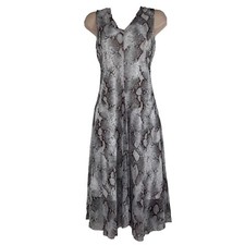New T Tahari Tank Dress Women's Small Knee Length Sleeveless Lightweight Snake