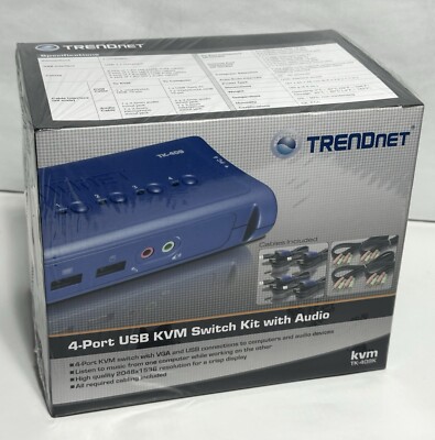TRENDnet  TK (TK409K) 4-Ports External KVM / audio / USB switch PS/2