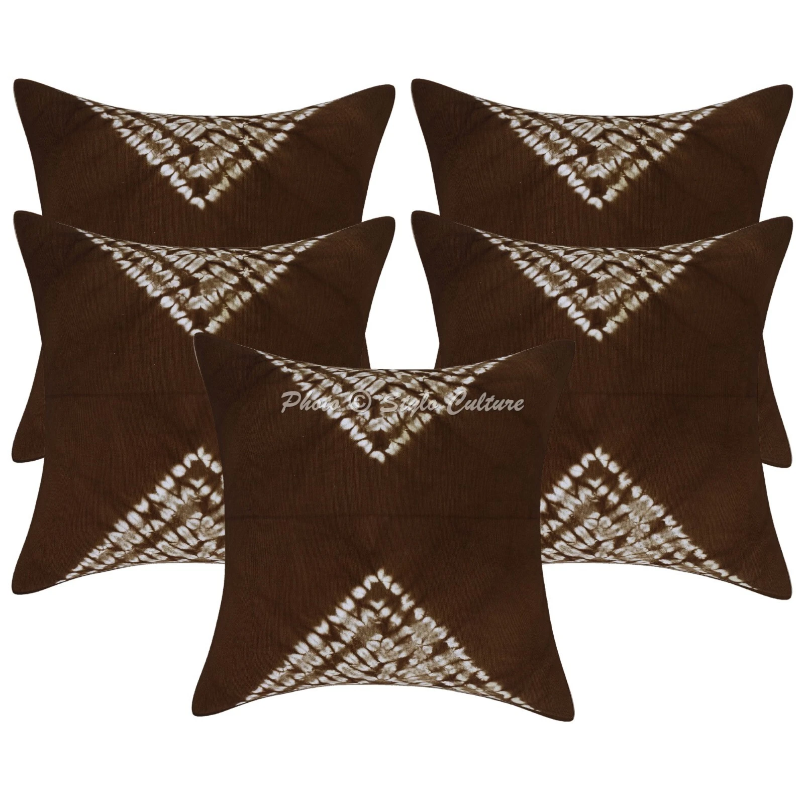 Shibori Cushion Cover Tie Dye Modern Boho Bohemian Pillow Cases For Home Decor