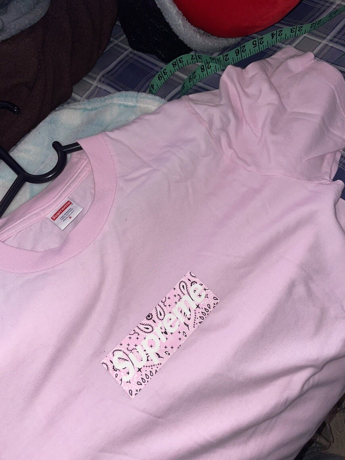 supreme bandana box logo tee Pink Lサイズ