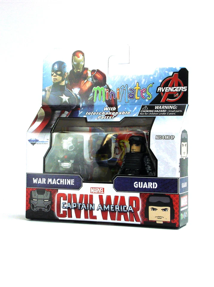 Marvel Minimates War Machine & Guard Series 66 Captain America Civil War Figures - Изображение 3 из 4