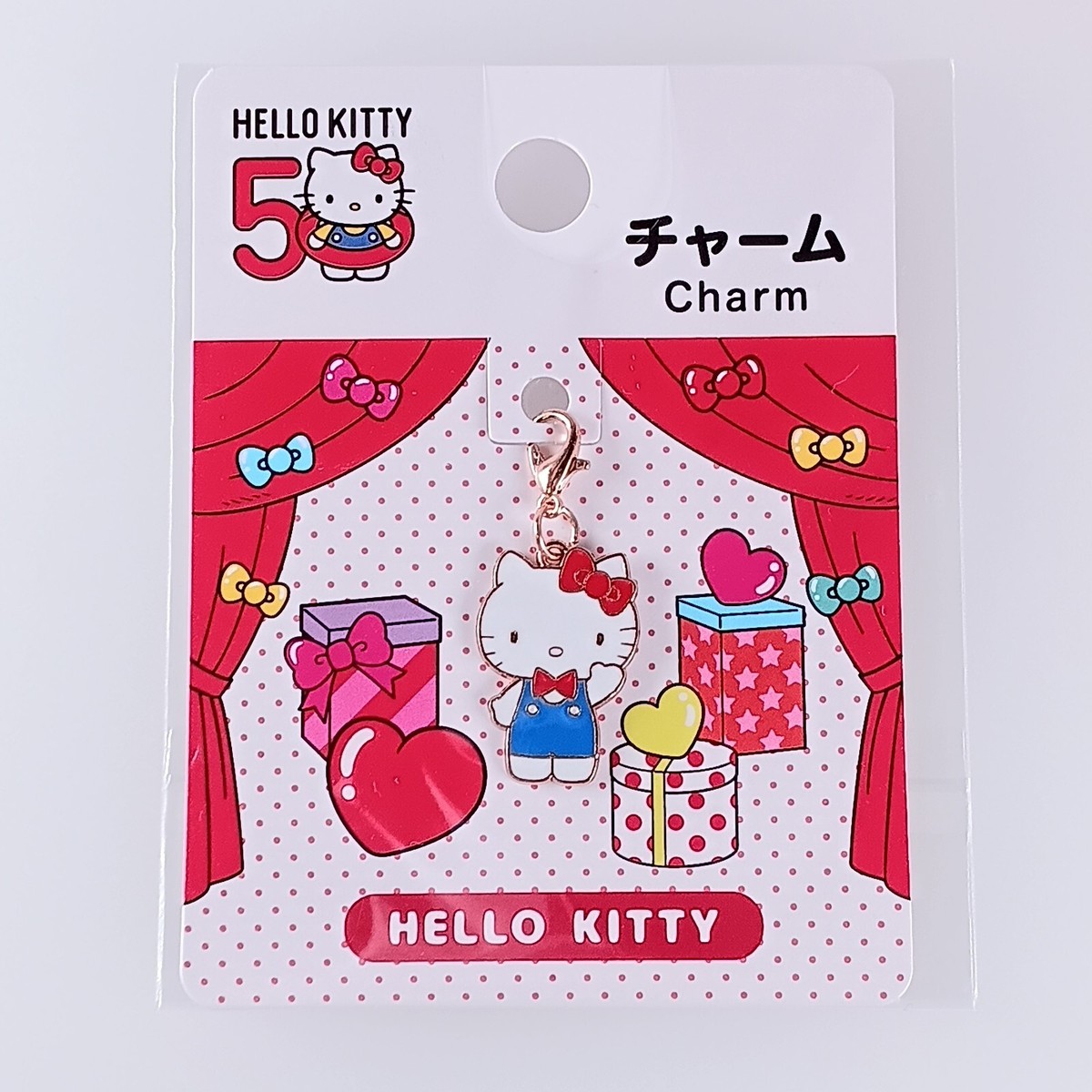 Hello Kitty, Sanrio, Hello Kitty 50th Metal Charm, From Japan | eBay