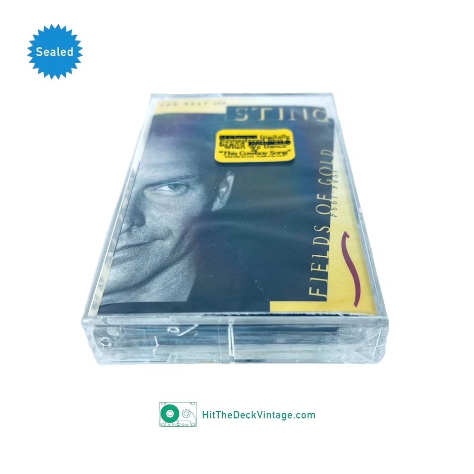 Sting Best Of 1984-1994 Cassette Tape (1994) w/ Hype Sticker US 1st SEALED - Image 4 of 4